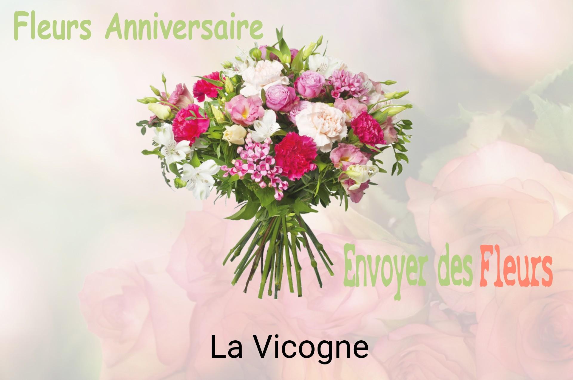 Bouquet de fleurs d’anniversaire livré à La Vicogne